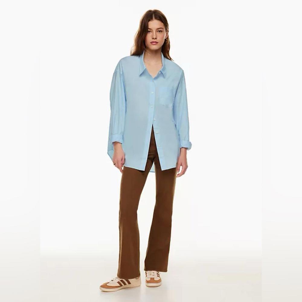 Aritzia Wilfred Boyfriend Button Down - Light Blue - 2XS